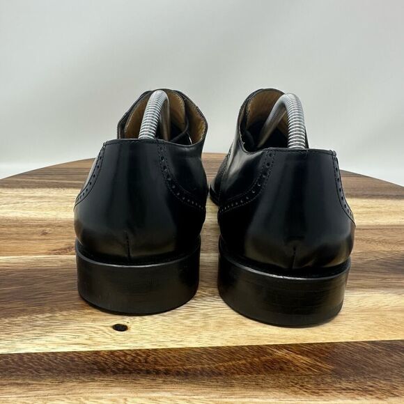 Mezlan Black Leather Oxford Lace Up Square Toe Dress Shoes Men’s Size 10 M main image 4
